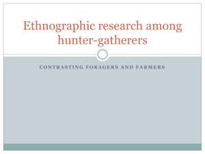 Ethnographic research among hunter