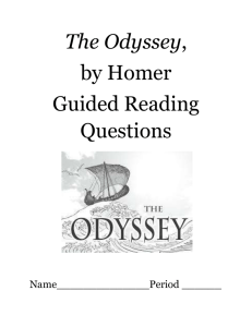 Odyssey Guided Reading Questions