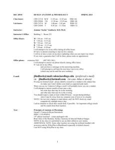 BSC 2093C - Anatomy & Physiology