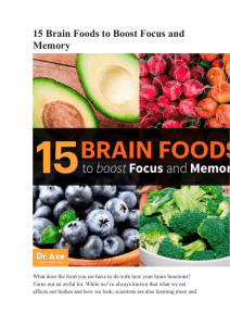15 Brain Foods to Boost Focus and Memory