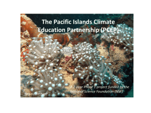 The Pacific Islands Climate Change Education Partnership (PCEP)