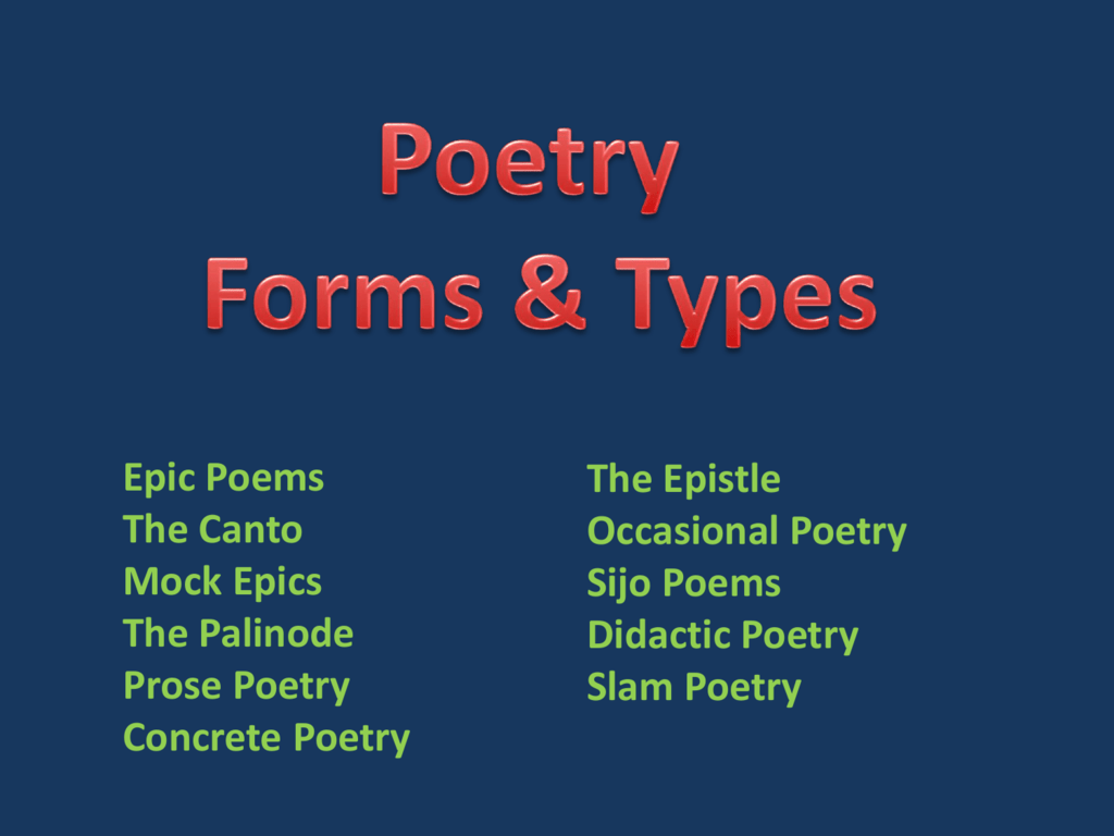 General Notes on More Types & Forms