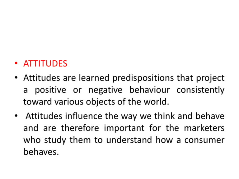 attitude toward behavior model