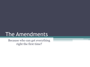 The Amendments