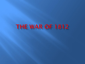 The War of 1812 - taylor.k12.ky.us