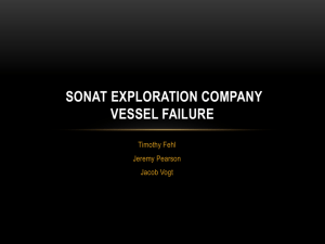 Sonat Vessel Failure Presentation