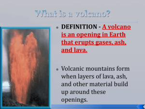 What is a volcano? - East Hanover Schools Online