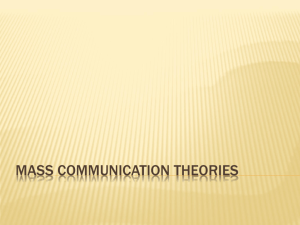 Mass Communication Theories