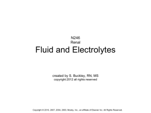 Fluid and Electrolytes