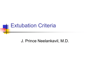 Extubation Criteria