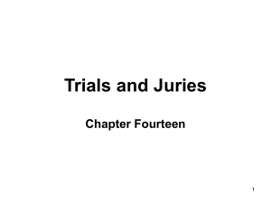 Trials and Juries