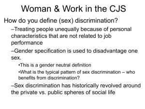 Women & Work in the CJS