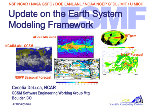 PowerPoint slides - CESM | Community Earth System Model