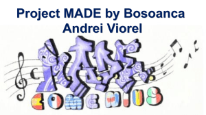 Project MADE by Bosoanca Andrei Viorel