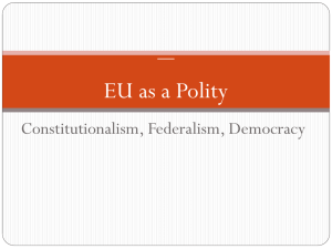 – EU as a Polity
