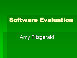 Software Evaluation