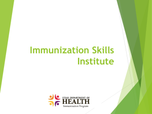 Immunization skills institute