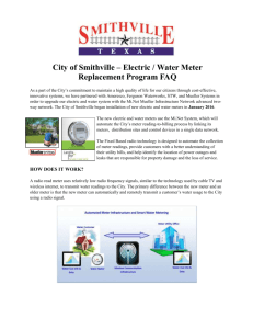 City of Smithville – Electric / Water Meter Replacement Program FAQ