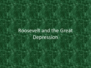 Roosevelt and the Great Depression