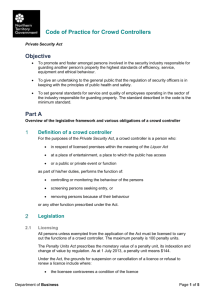 08_Code of practice for crowd controllers