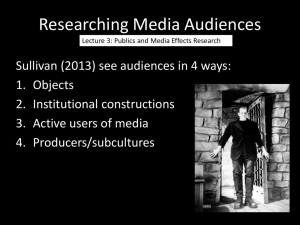 Slides - Researching Media Audiences