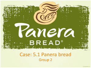 Case: 5.1 Panera bread
