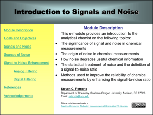 Signals and Noise