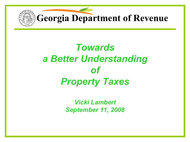 Overview of Property Tax System