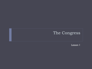 Lesson 2 Congress and Apportionment SP 12