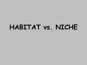HABITAT vs. NICHES