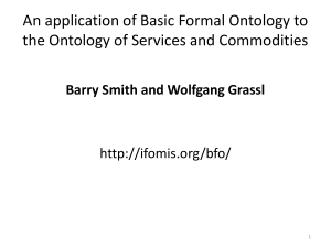 An application of BF.. - Buffalo Ontology Site