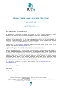 industrial law journal preview