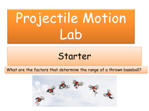 Phet Projectile Motion lab