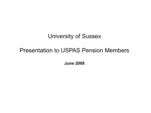 Presentation to USPAS members