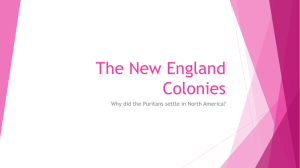 The New England Colonies - Mater Academy Lakes High School