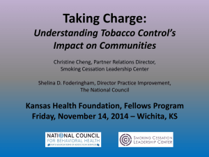 Understanding Tobacco Control's Impact on Communities