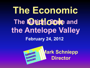 The Economic Outlook Mark Schniepp Director February 24, 2012