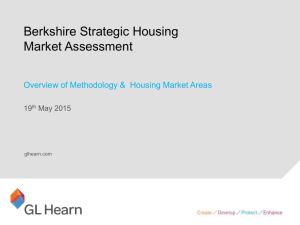 Strategic Housing Market Assessment: Proposed Methodology