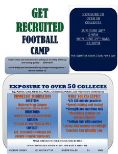 get recruited football camp