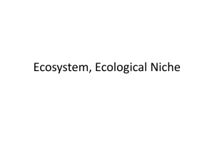 ecosystem niche