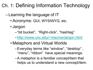Chapter 1. Defining Information Technology