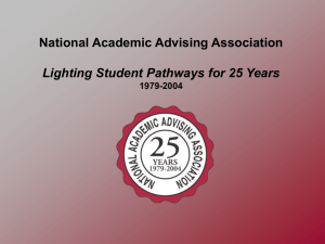 Lighting Student Pathways for 25 Years - nacada