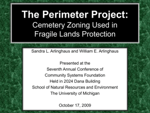 The Perimeter Project: Cemetery Zoning Used in Fragile