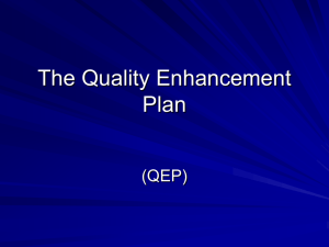 The Quality Enhancement Plan - Hillsborough Community College