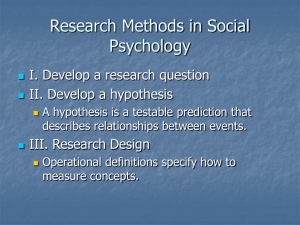 Psyc. 325 Social Psychology