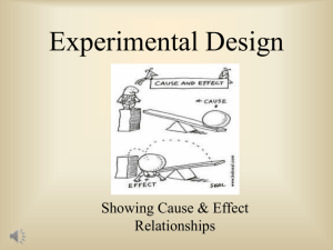 Module 6: Experimental Design PowerPoint