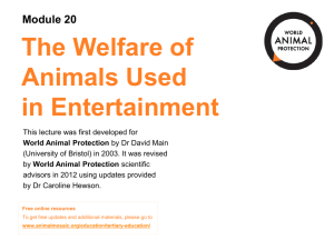 Concepts in Animal Welfare