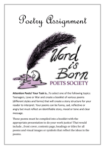 Attention Poets! Your Task is…