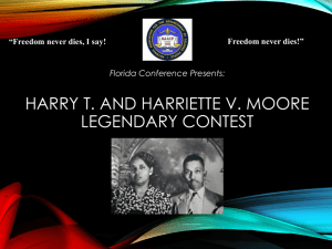 Harry T. and Harriette Moore Legendary Contest