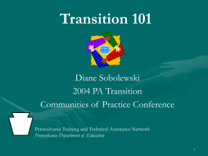 Transition 101 - IDEA Partnership